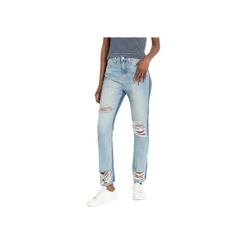 SEVEN FOR ALL MANKIND Женские джинсы синего цвета