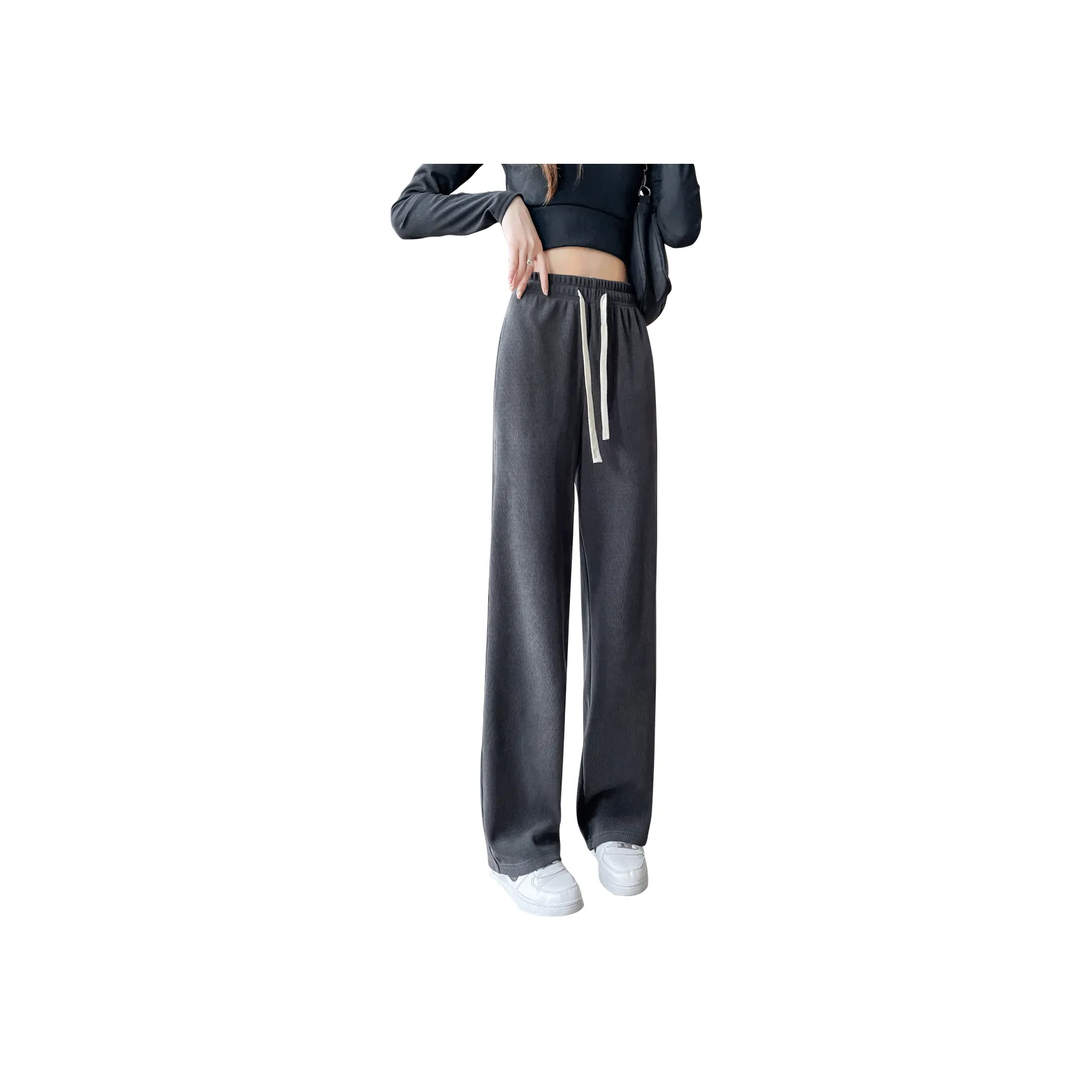 Yench'a Casual Pants Women's Dark Gray