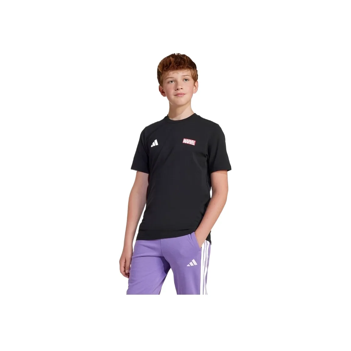 Adidas x MARVEL T-рубашка черная подростки