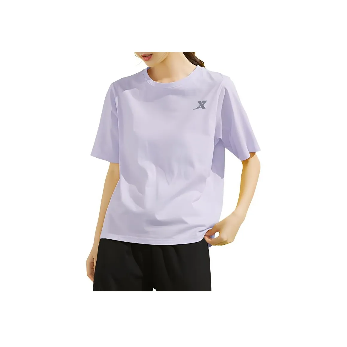 XTEP T Shirt Women's Sheer Purple