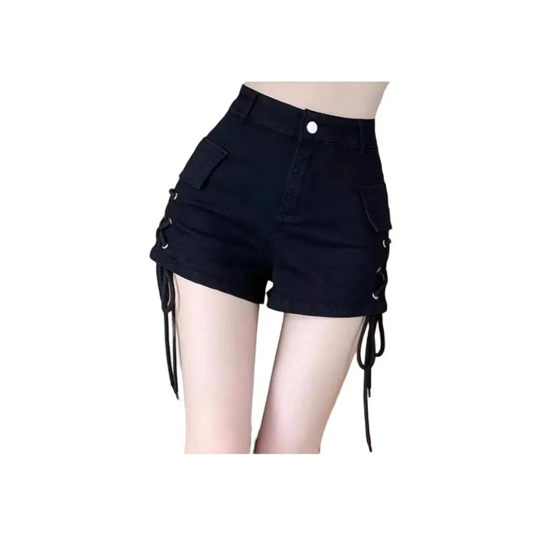 YEARNED Черные Женские Джинсовые Шорты