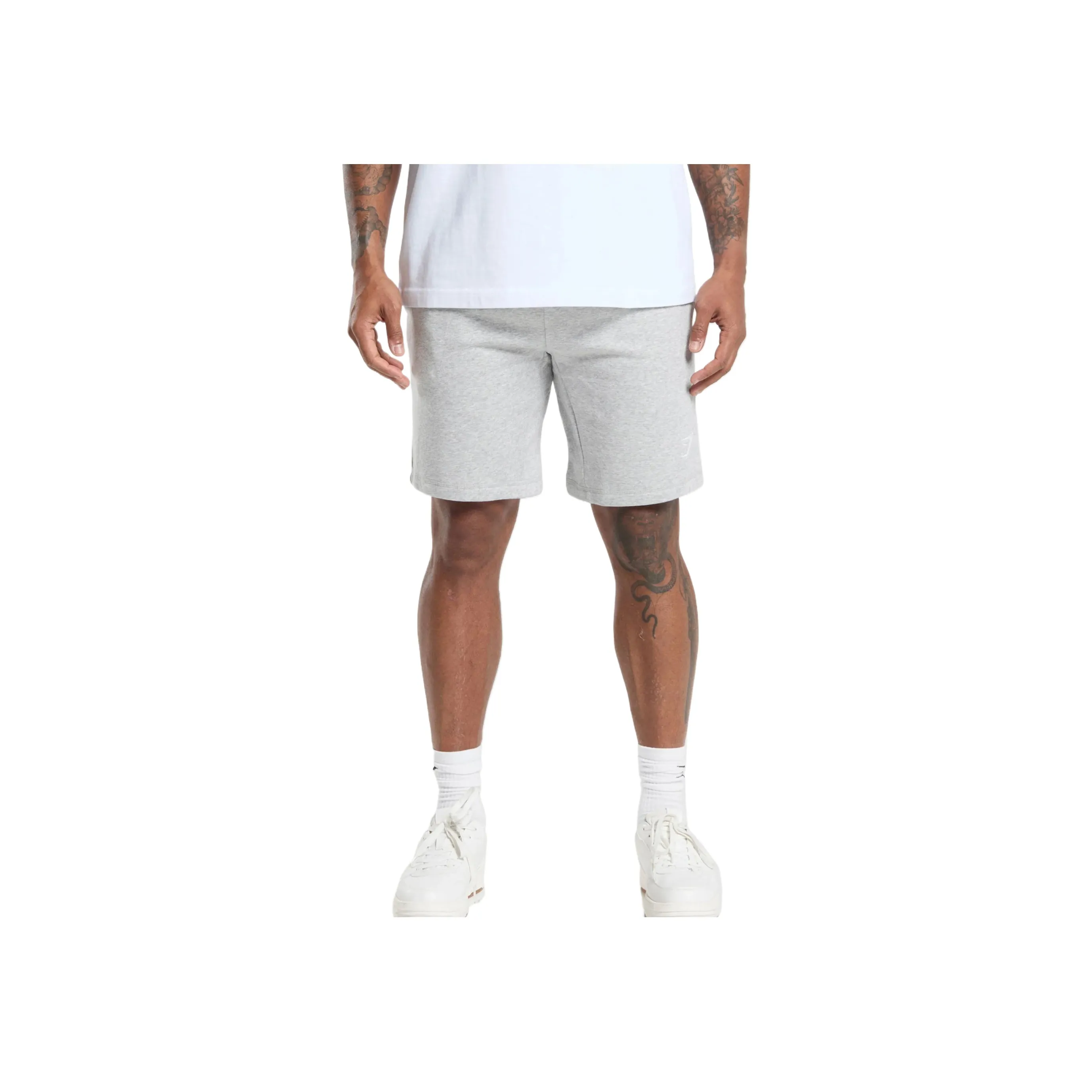 GYMSHARK Повседневные шорты Мужские Светло-серый Marlstone