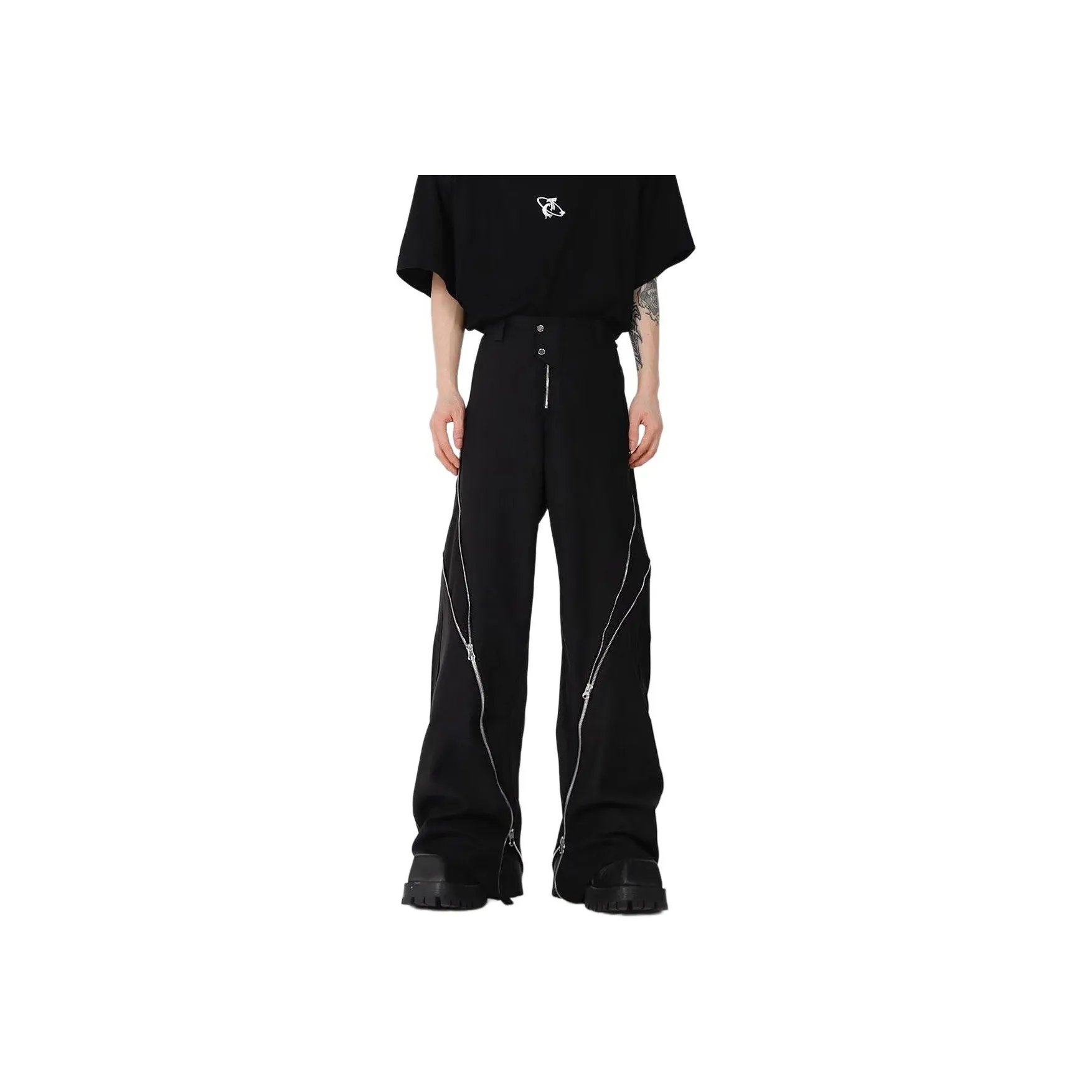 SOCKKEY Черные унисекс брюки для костюма