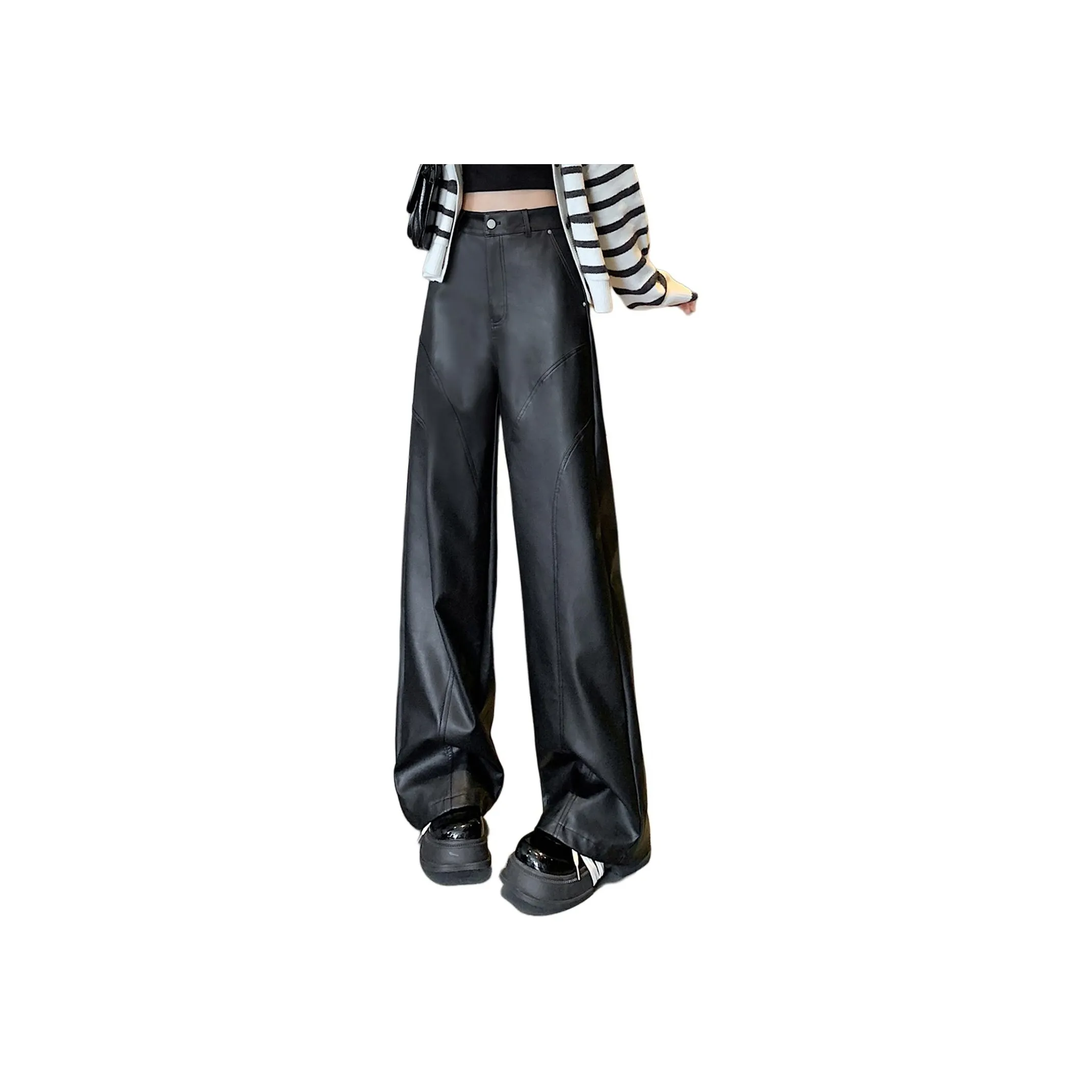 Wbwq Женские кожаные брюки