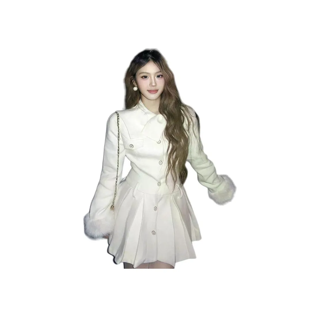 BVODE Длинное платье с длинными рукавами женское