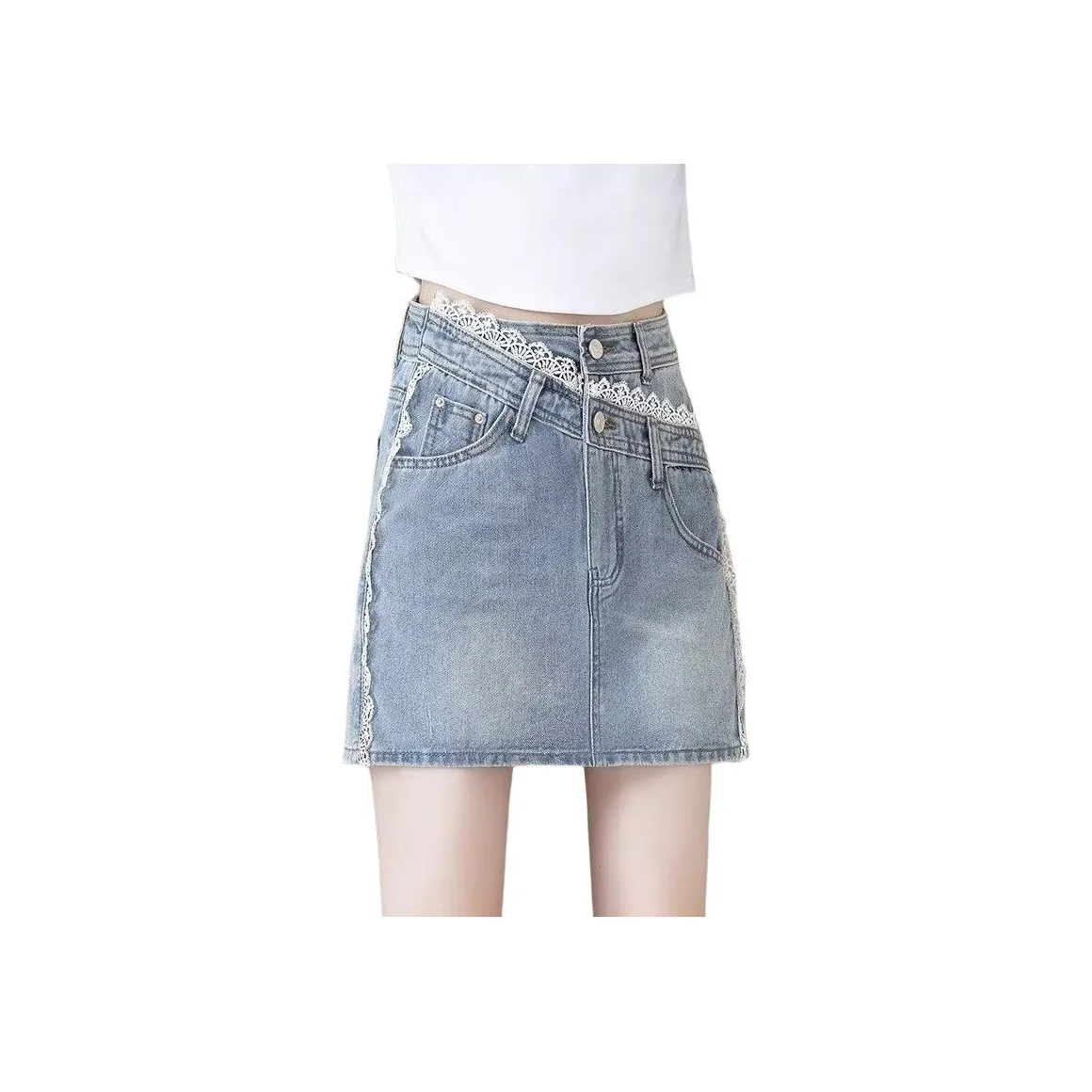 Wooden Rabbit Джинсовые короткие юбки Женские