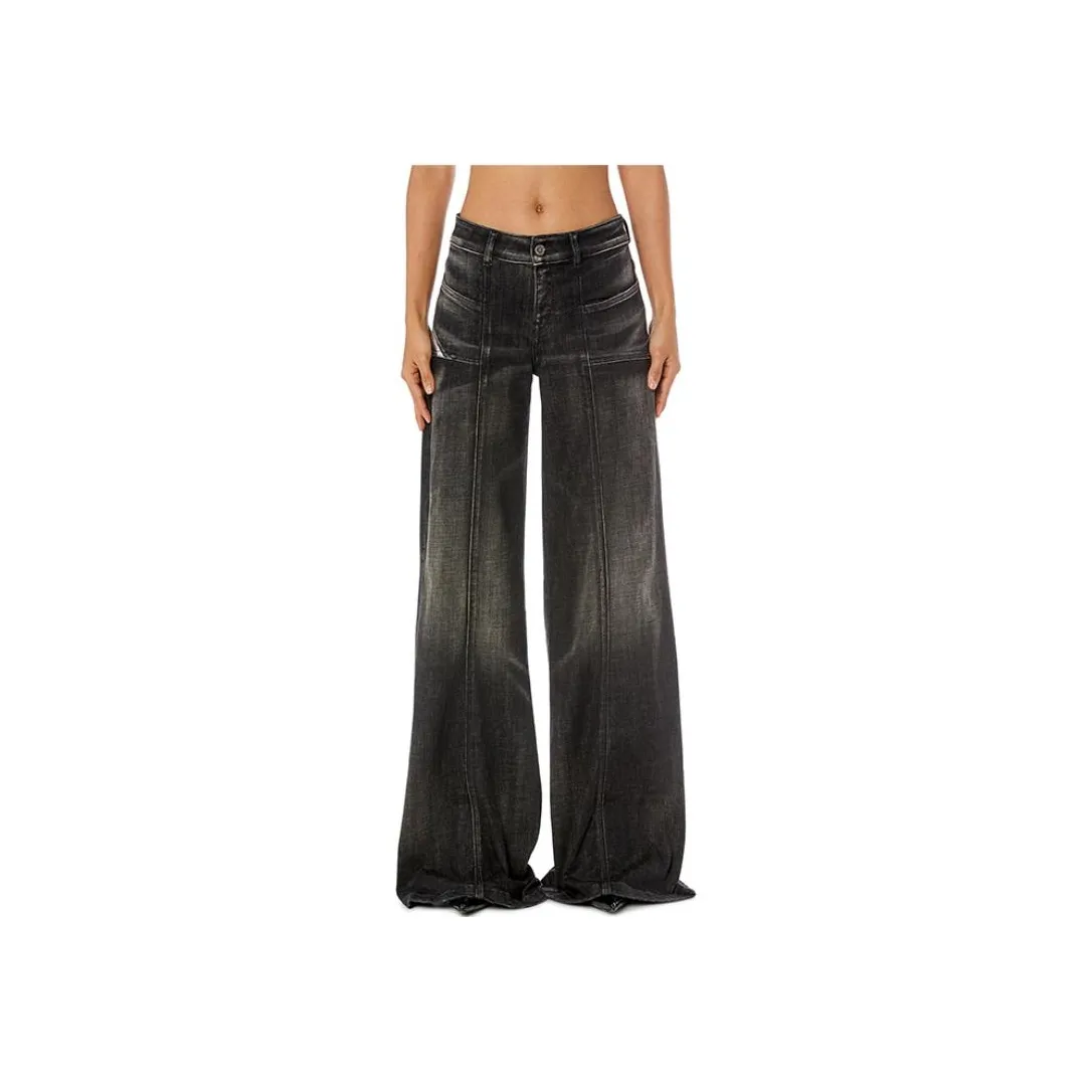 DIESEL D-Akii Wide-Leg Jeans