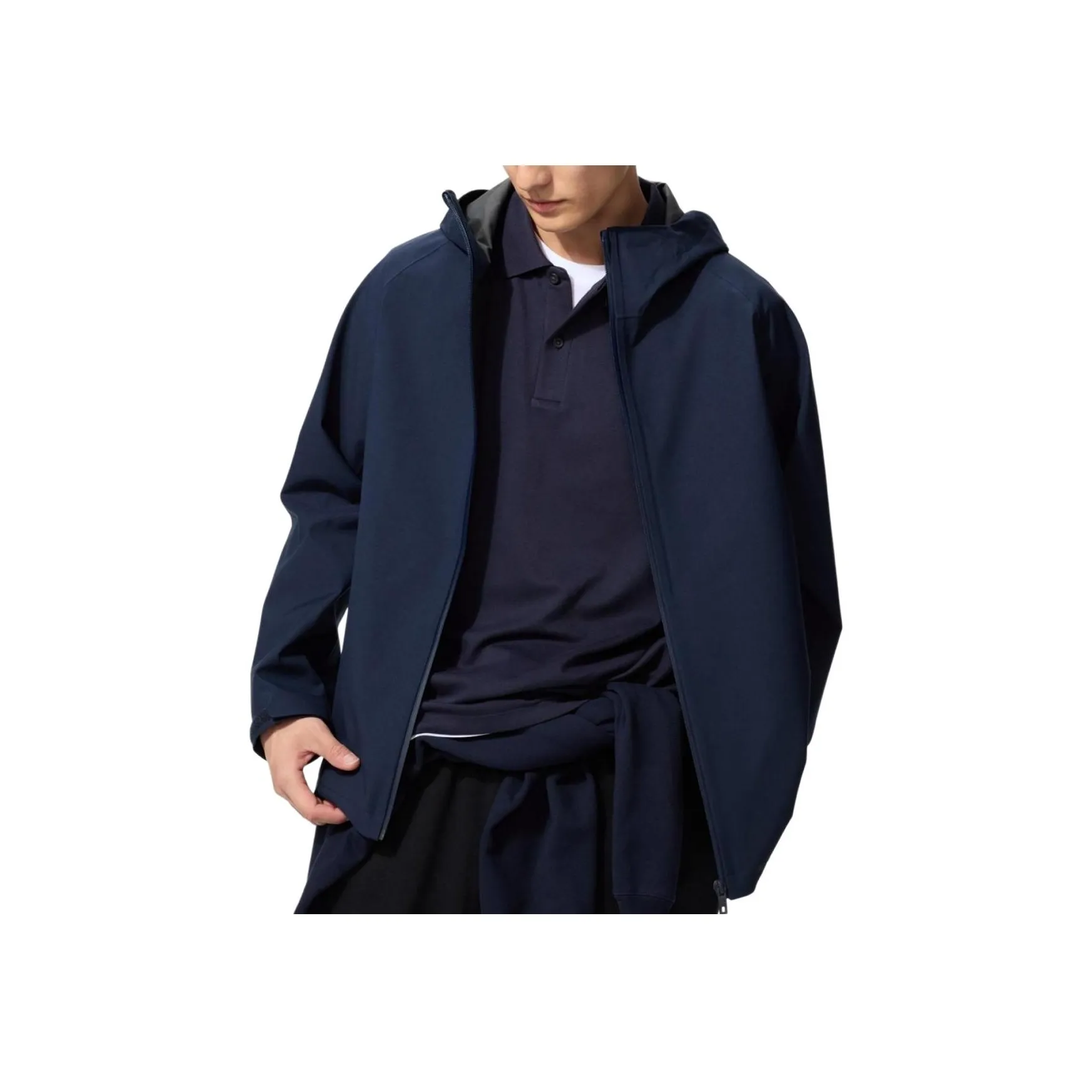 UNIQLO Темно-синие мужские куртки