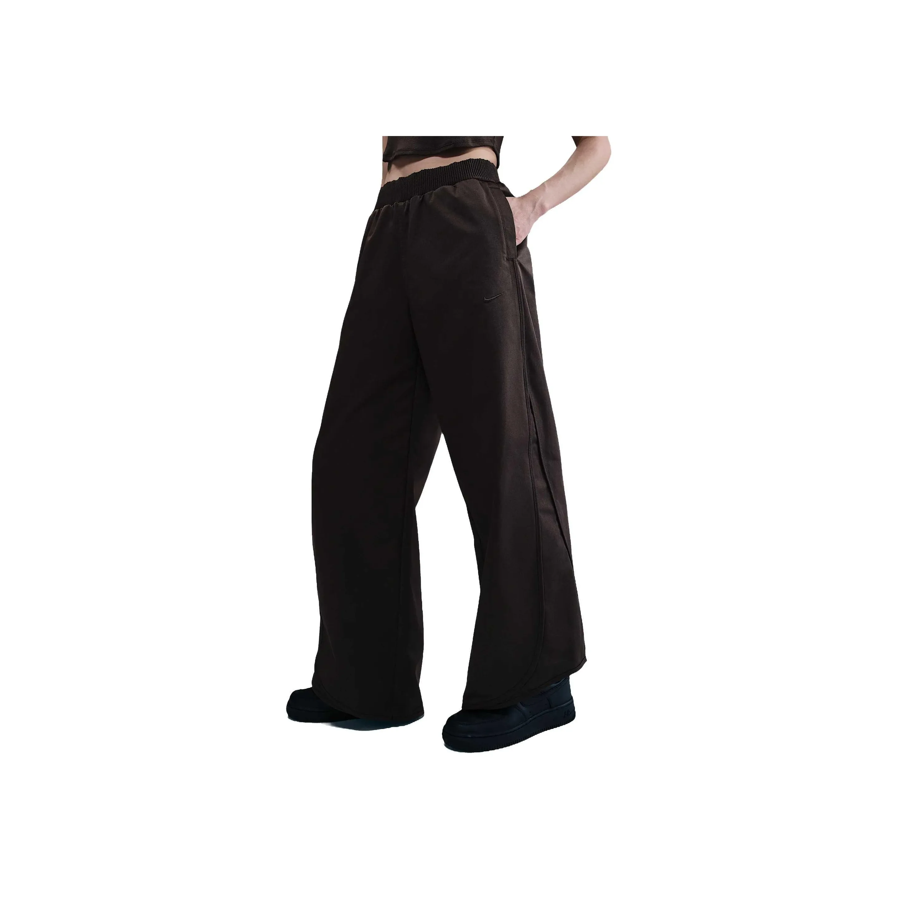 Nike Swoosh Knitted Sweatpants Women's Velvet Brown