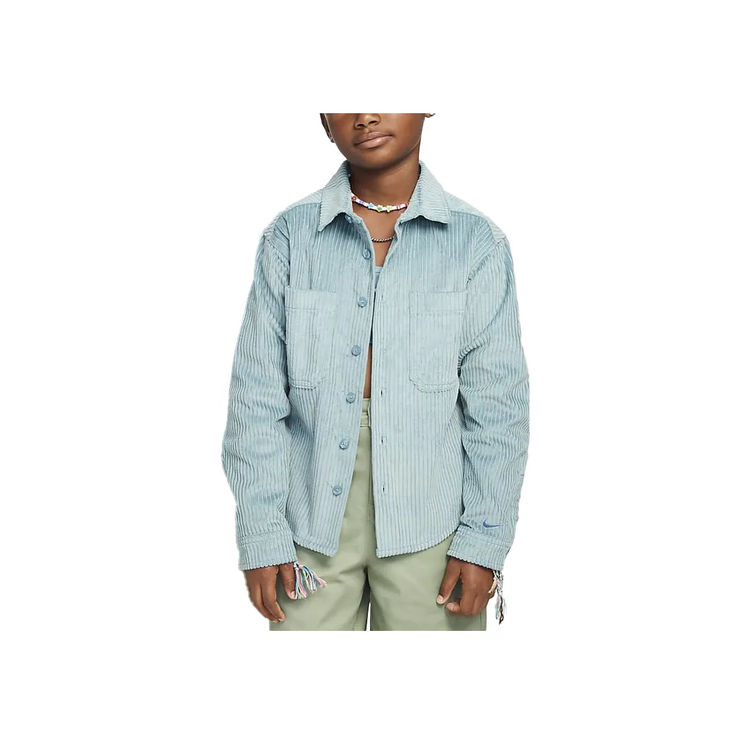 Nike Детский Топ Джинсовый синий Зеленый Эгейское море Бурно-синий Детский