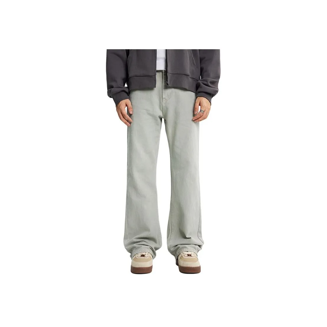 AHAH Jeans Men's White Gray
