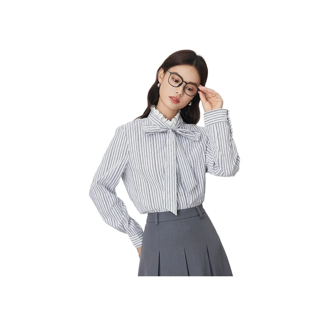 Dajia Poetry Рубашка Женская Черный Белый