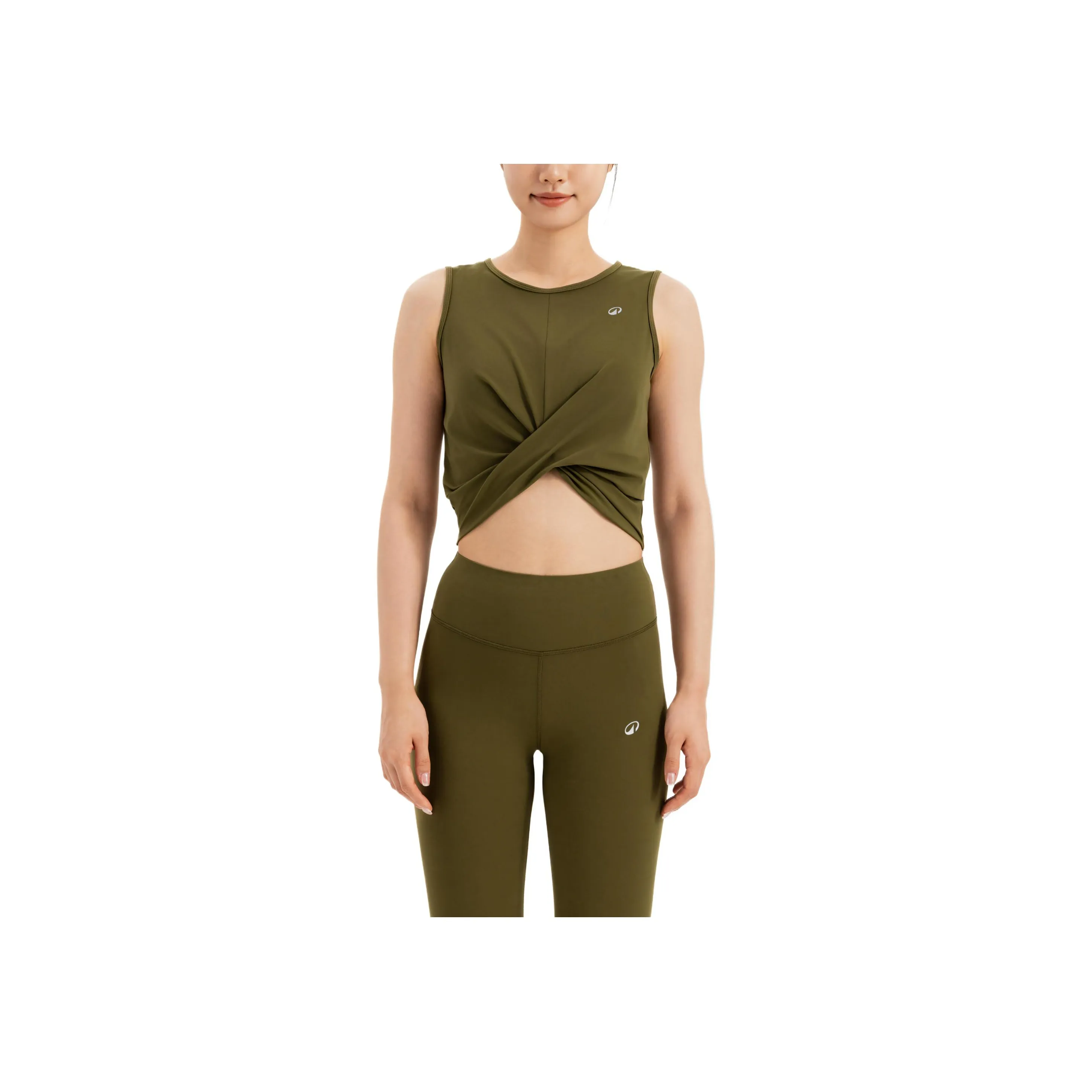 DECATHLON Sport Vests Women's Golden Olive Green