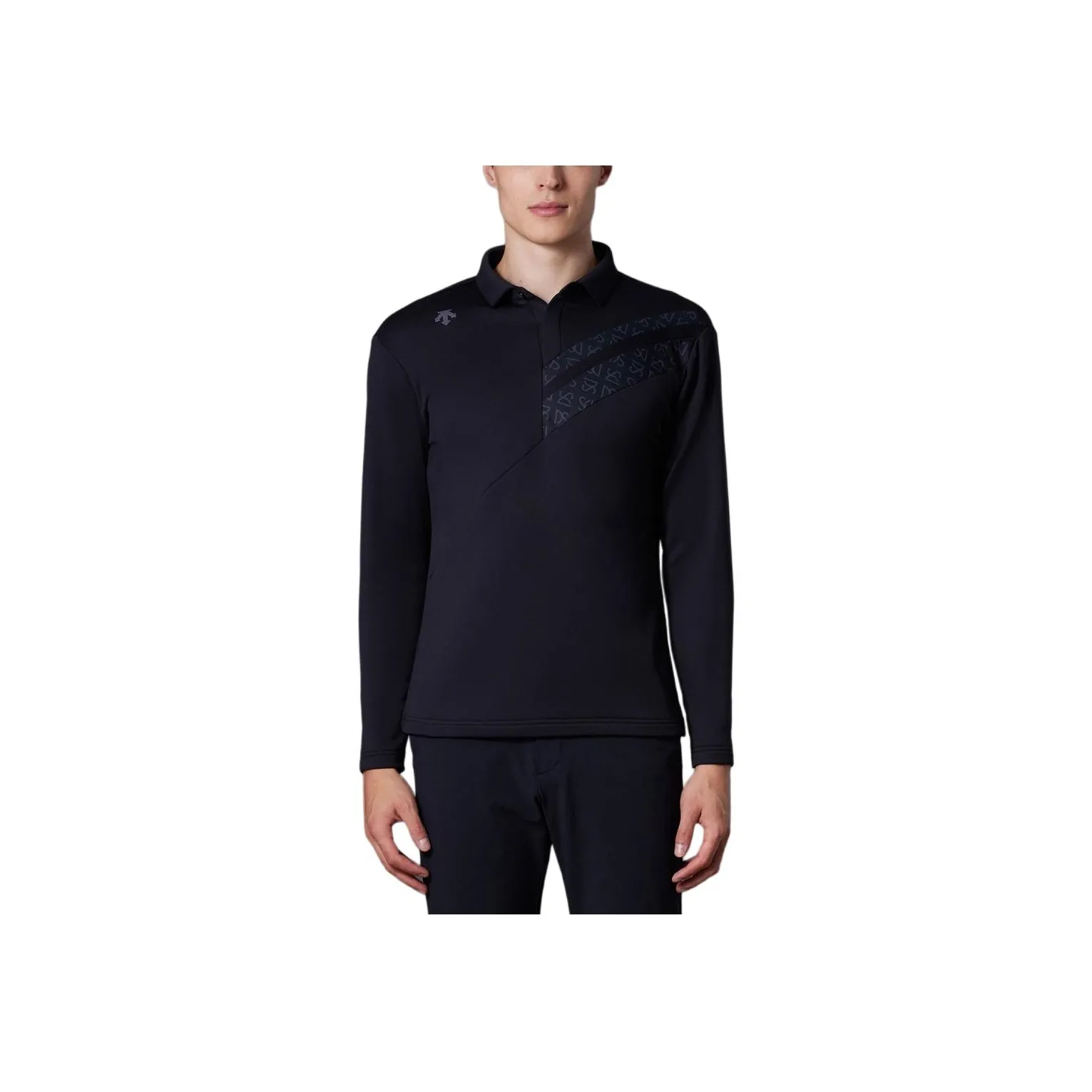 DESCENTE GOLFHEAT NAVI Polo Shirt Men's
