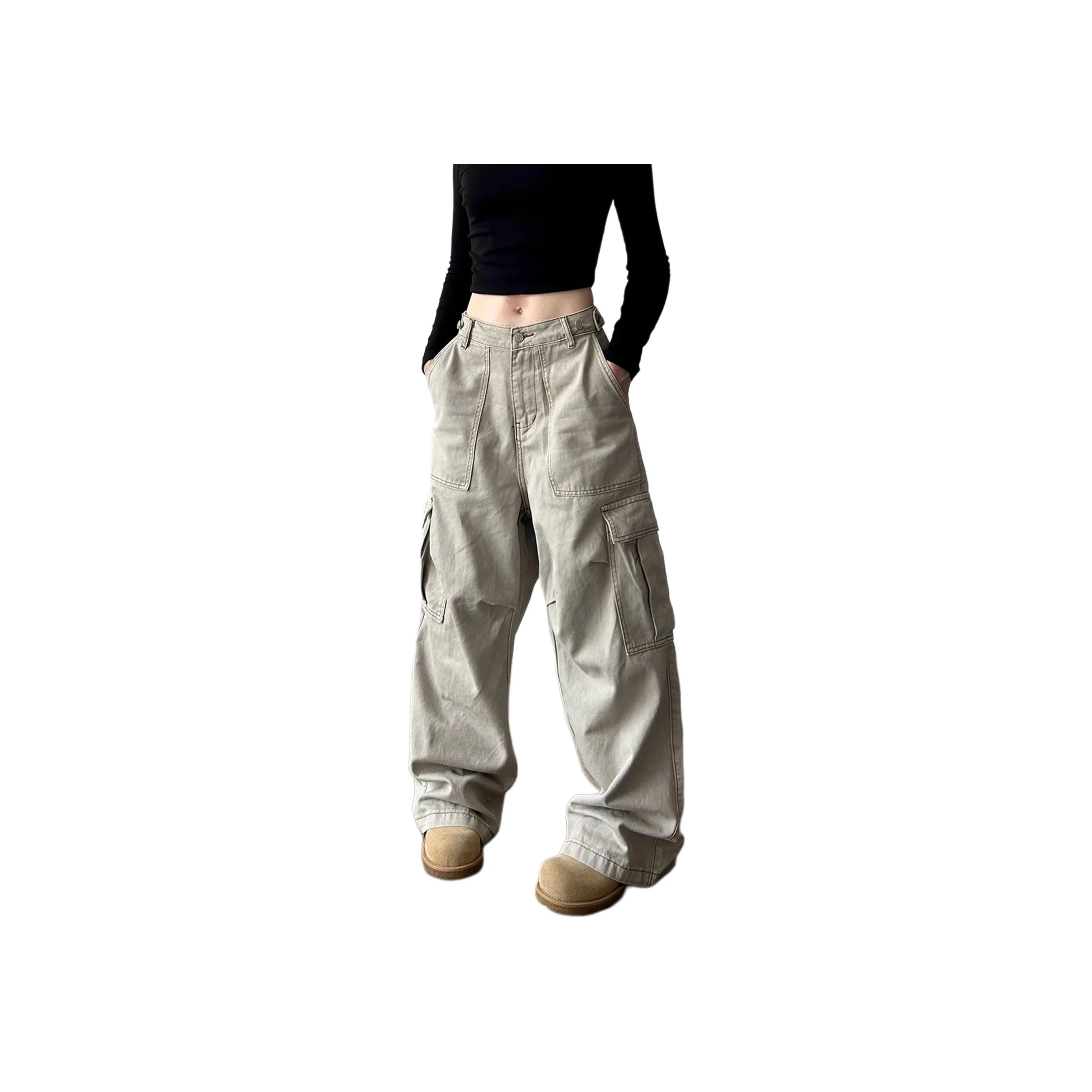 HAPPY PARTY Jeans Unisex Khaki