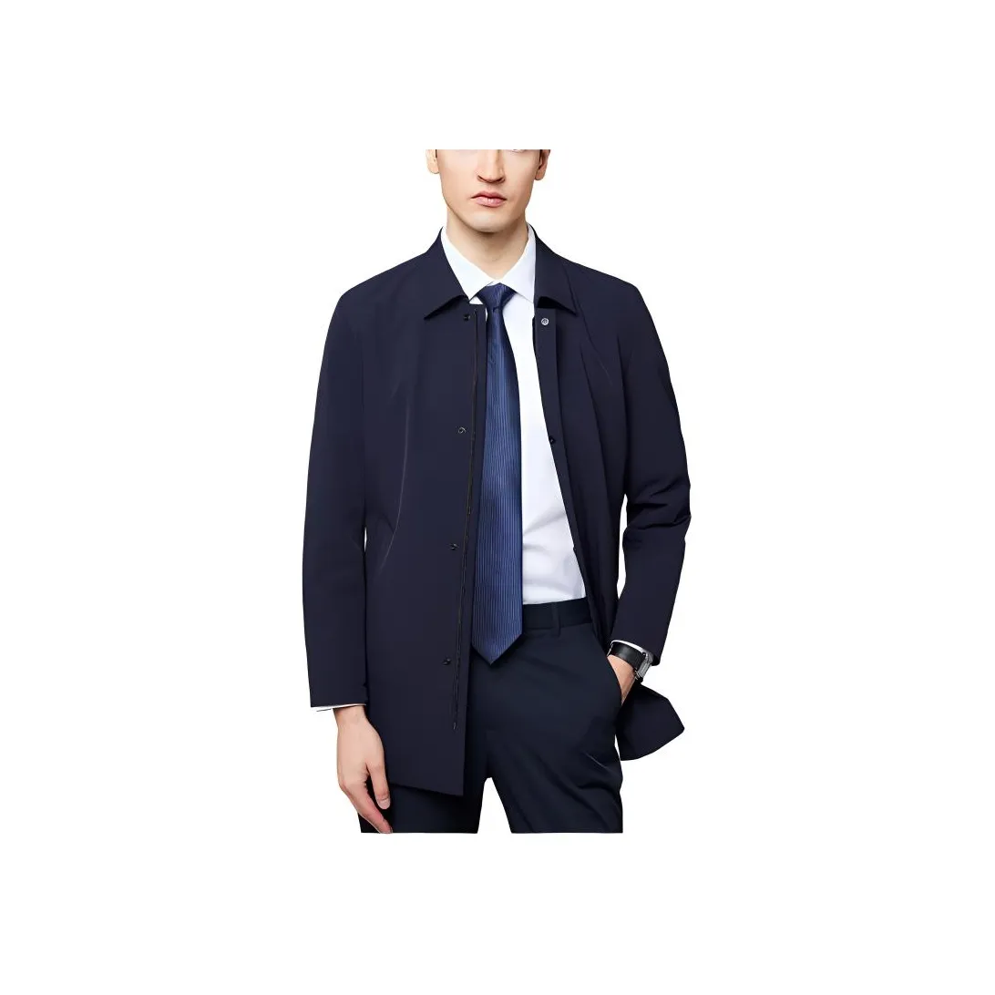 Francesco Totti Тренчкот Мужской Темно-синий