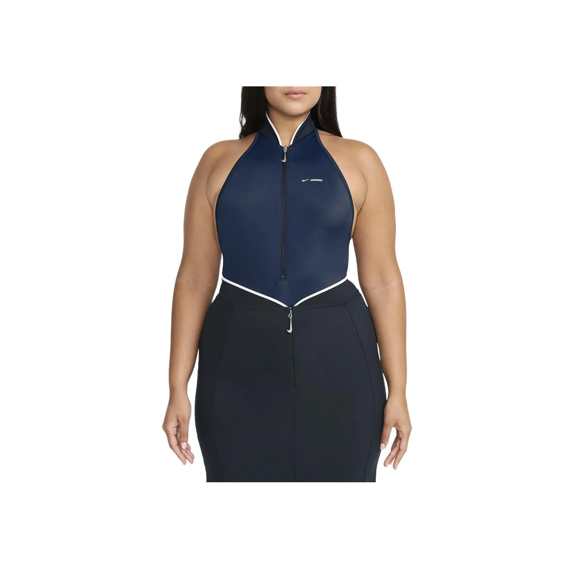Nike x Jacquemus One piece Swimsuit Women's Dark Black Blue