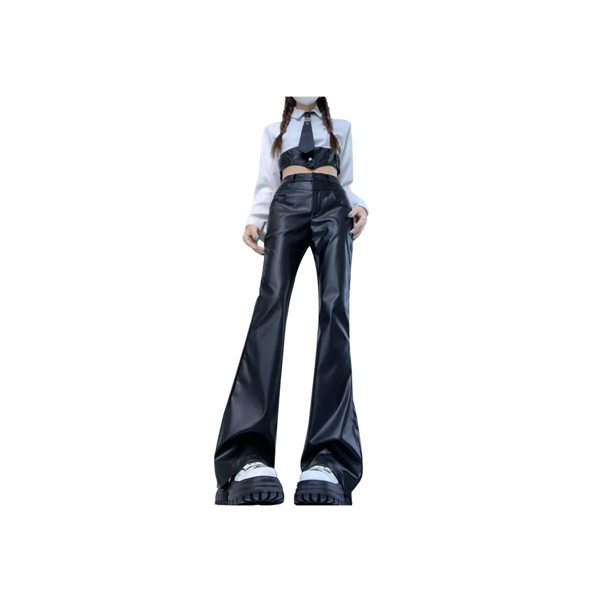 HELEH Женские кожаные штаны