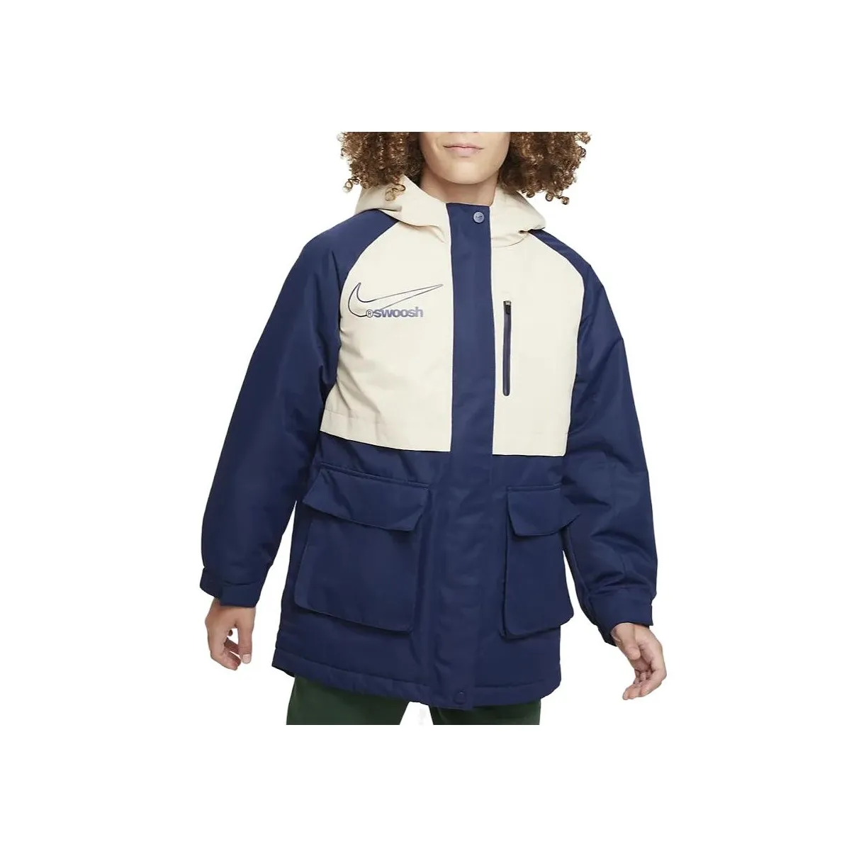 Nike Куртка Темно-синяя Детская