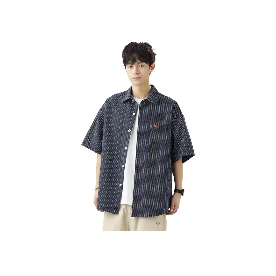 M17 STUDIO Blue Unisex Shirts M17 STUDIO Синий Унисекс Рубашки