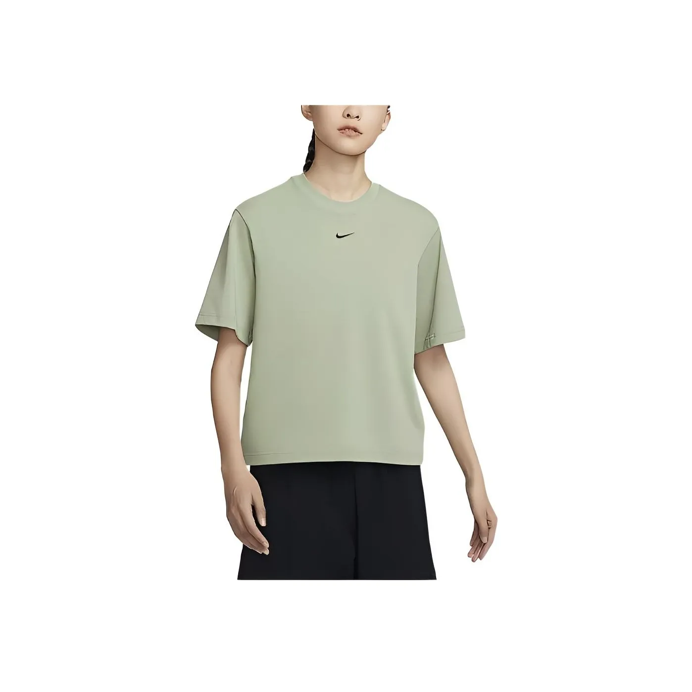 Nike Sportswear Essentials Series Drop Shoulder Sleeve T Shirt Women's Oil Green