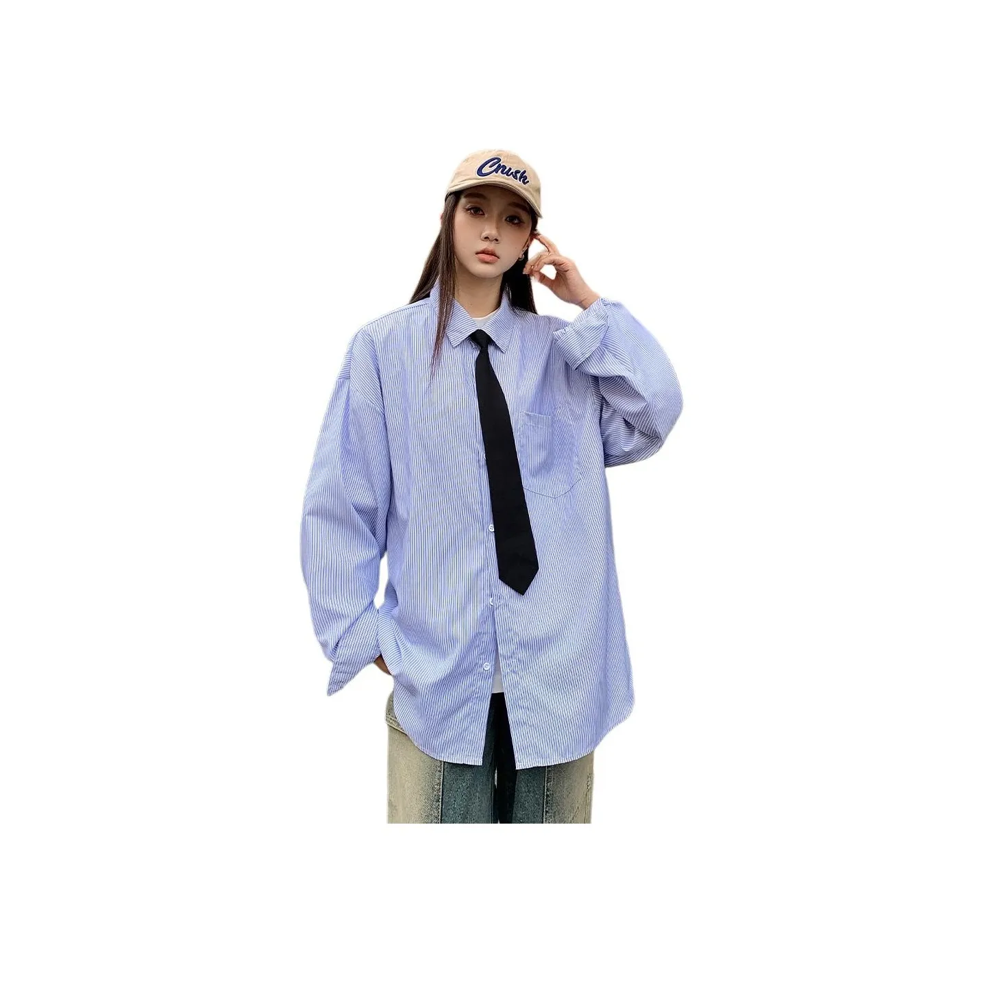 ADOONGA Blue Women's Shirts ADOONGA Синий Женские Рубашки