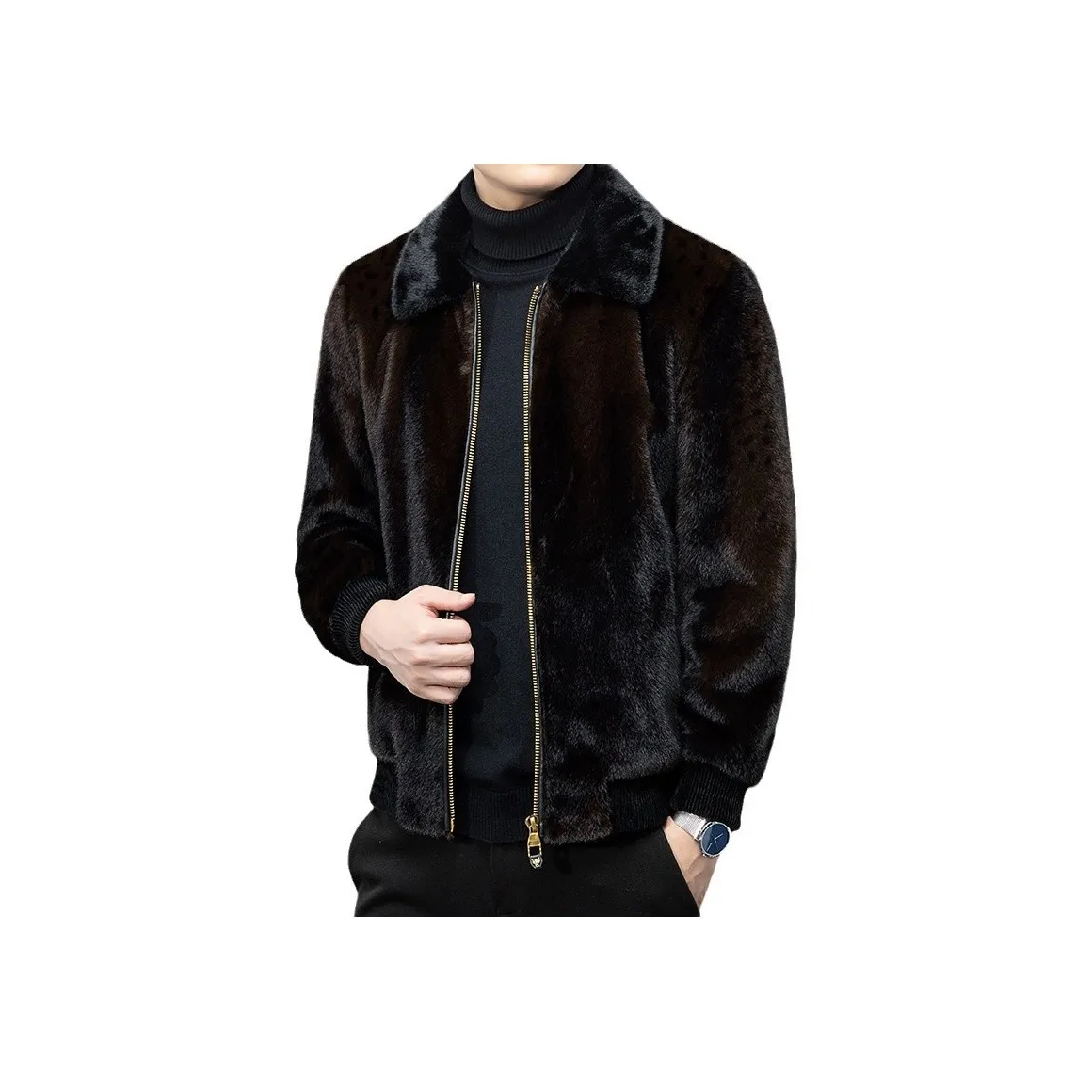 Devanro Furs Men's Coffee