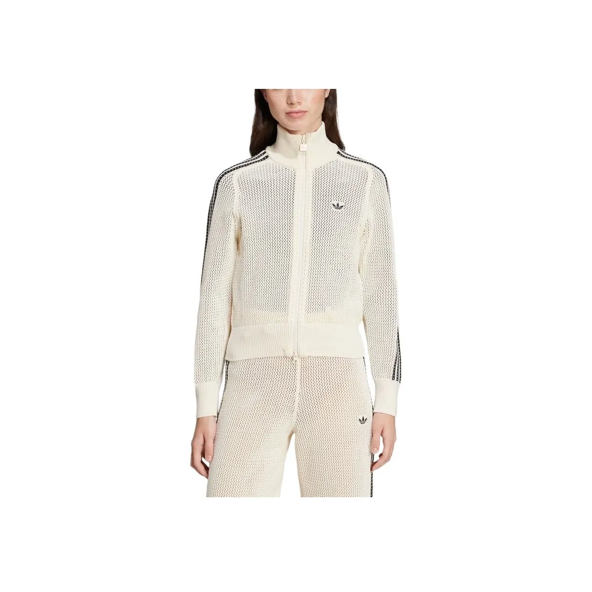 Adidas Women's Premium Crochet Track Top Wonder White