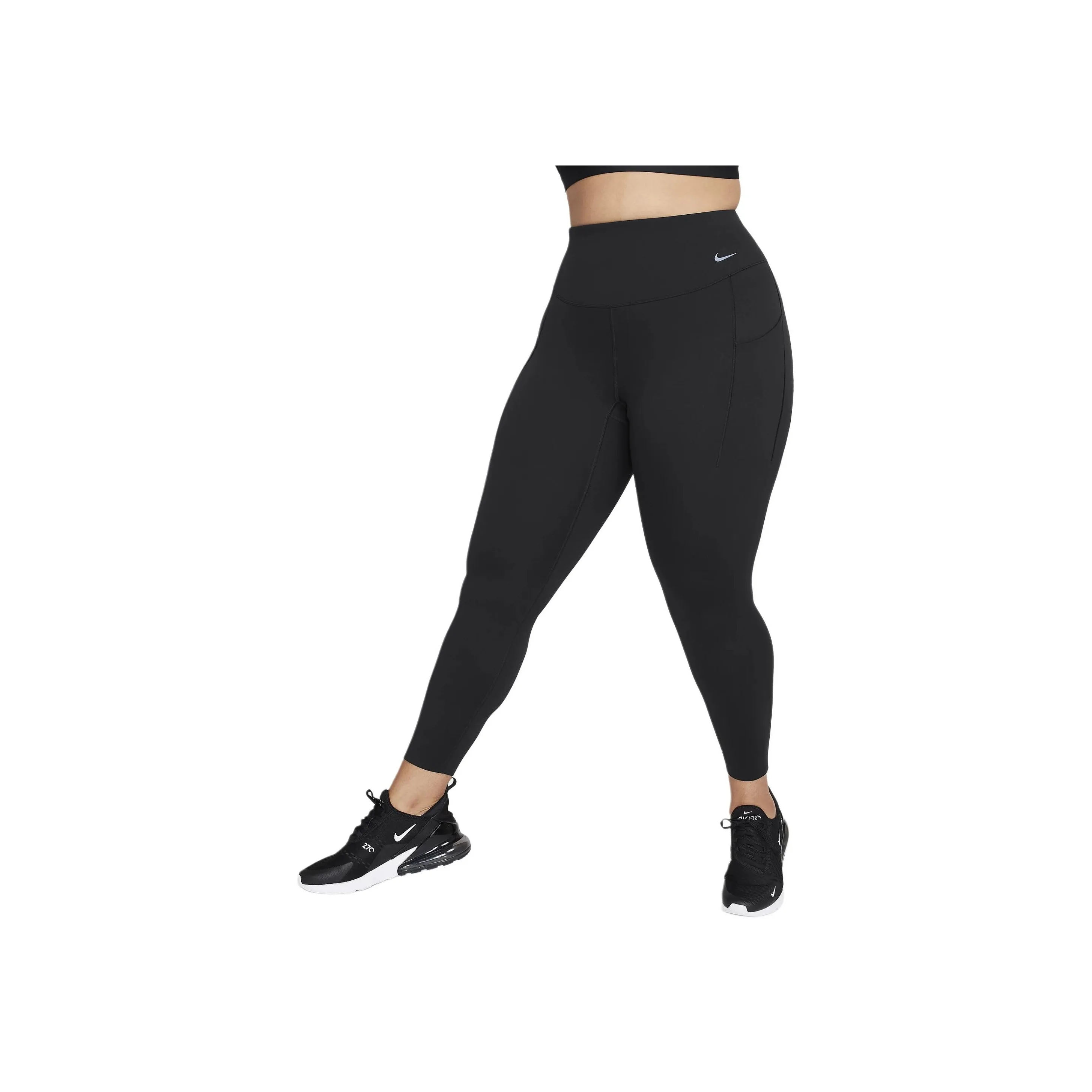 Nike Universa Women's Medium Support High Waisted Full Length Leggings With Pockets Plus Size