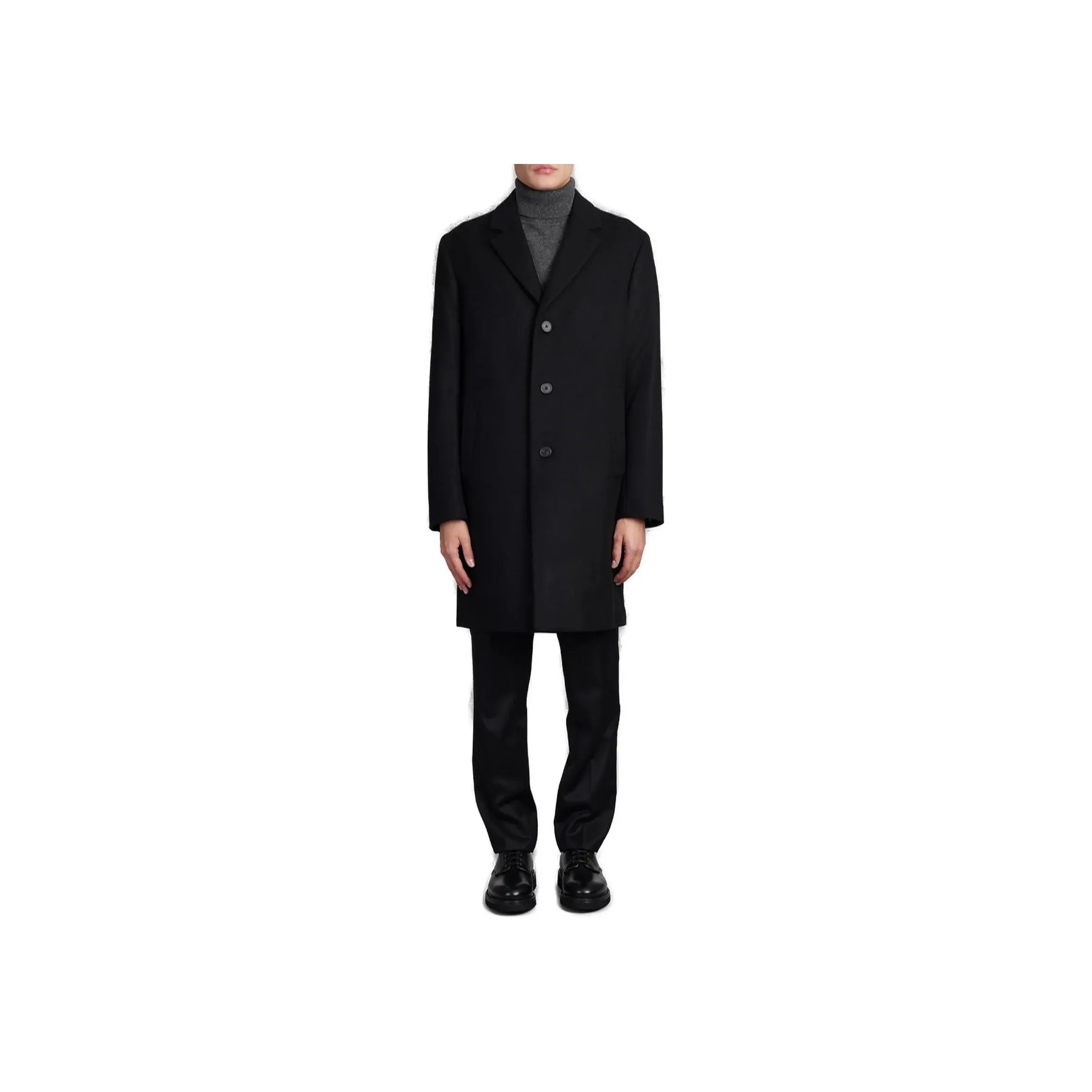 THEORY 3 Button Melton Topcoat