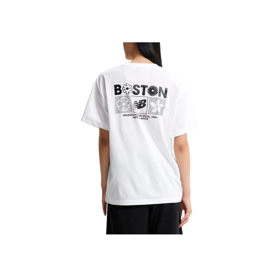 New Balance SEMI OVER FITUNI FROZEN T Shirt Unisex 10 White