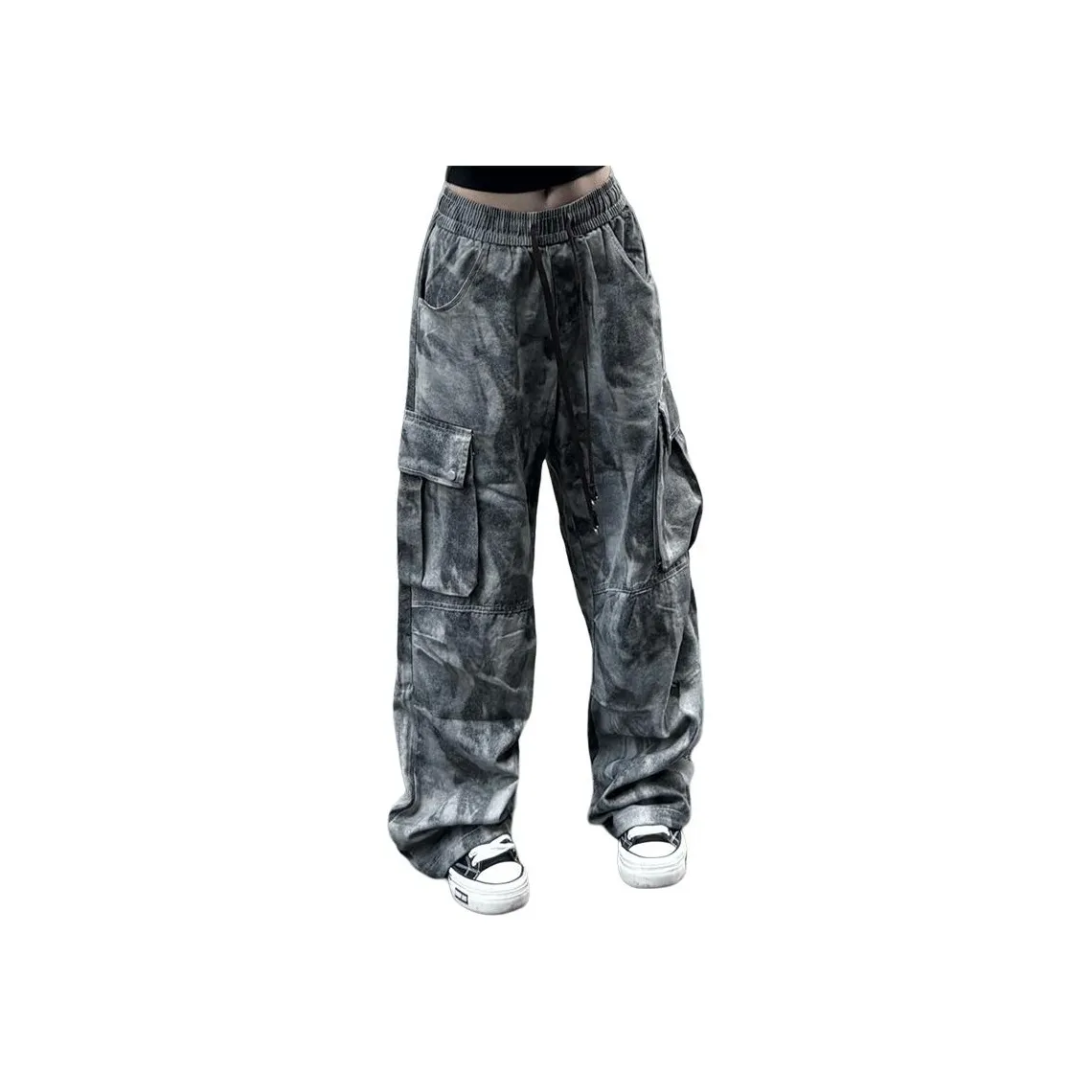 NEAR HERE Tie Dye Камуфляж Унисекс Джинсы