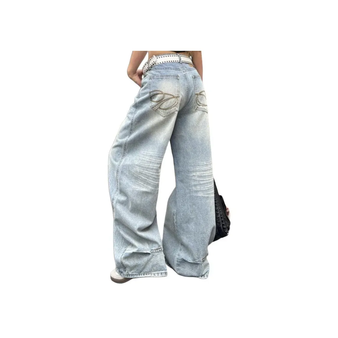 YEARNED Светло-синие Унисекс Джинсы