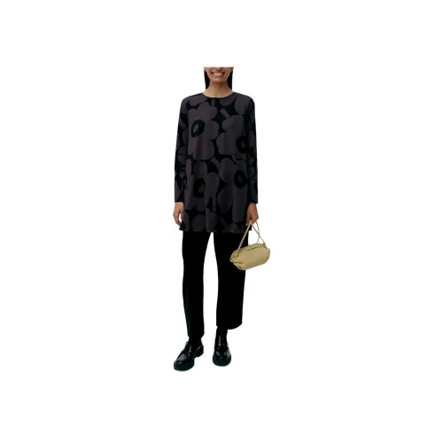 MARIMEKKO Темно-серые Женские Футболки