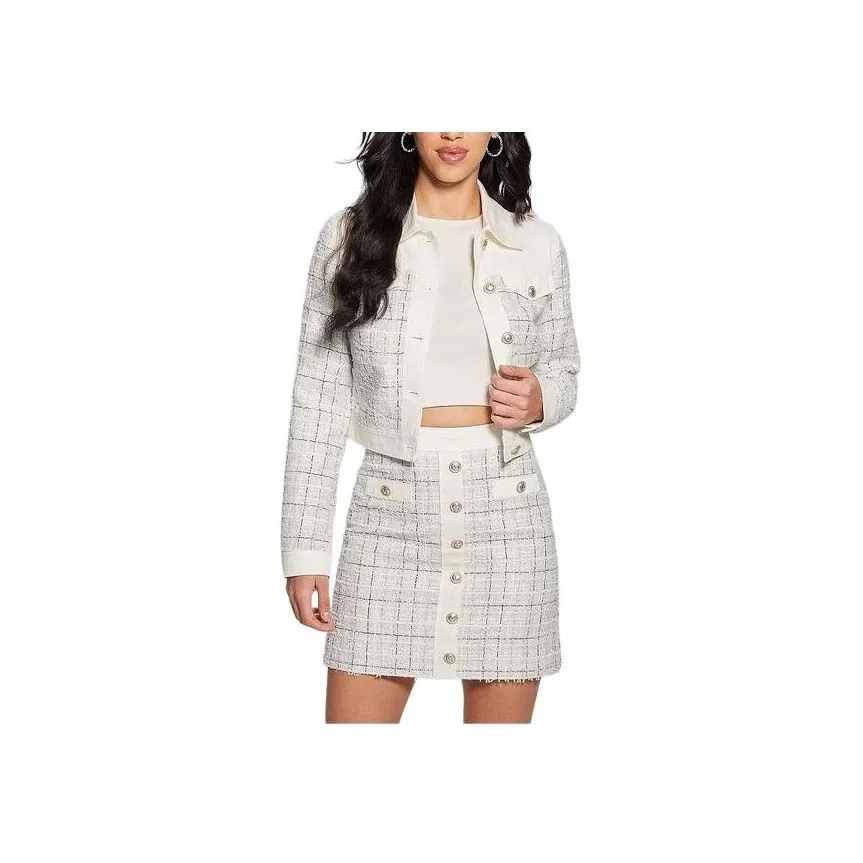 GUESS Jackets & Coats Women's White