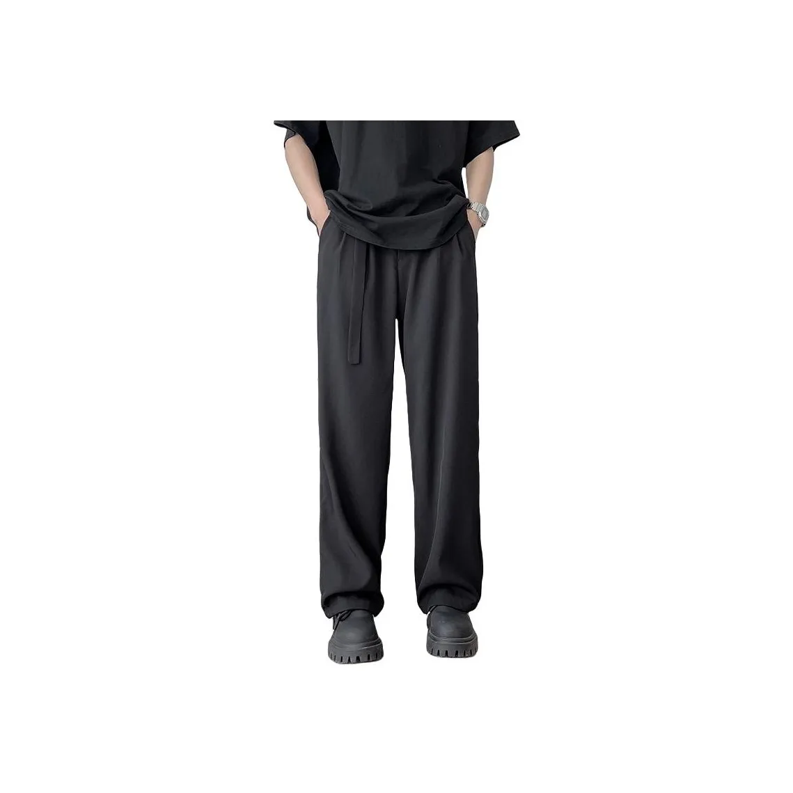 DKREA Черные Унисекс Повседневные Штаны