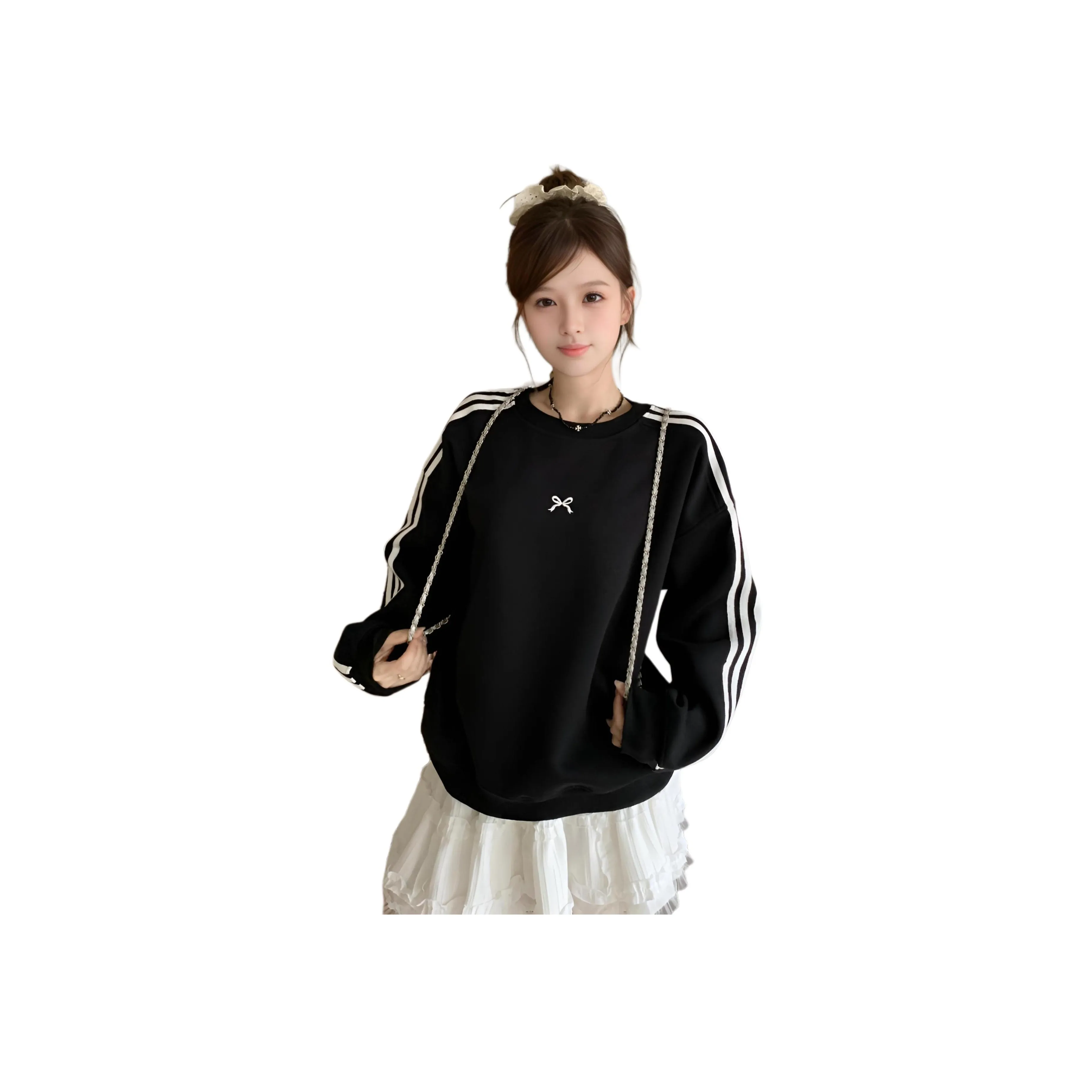 HTHK Черные Женские Свитшоты