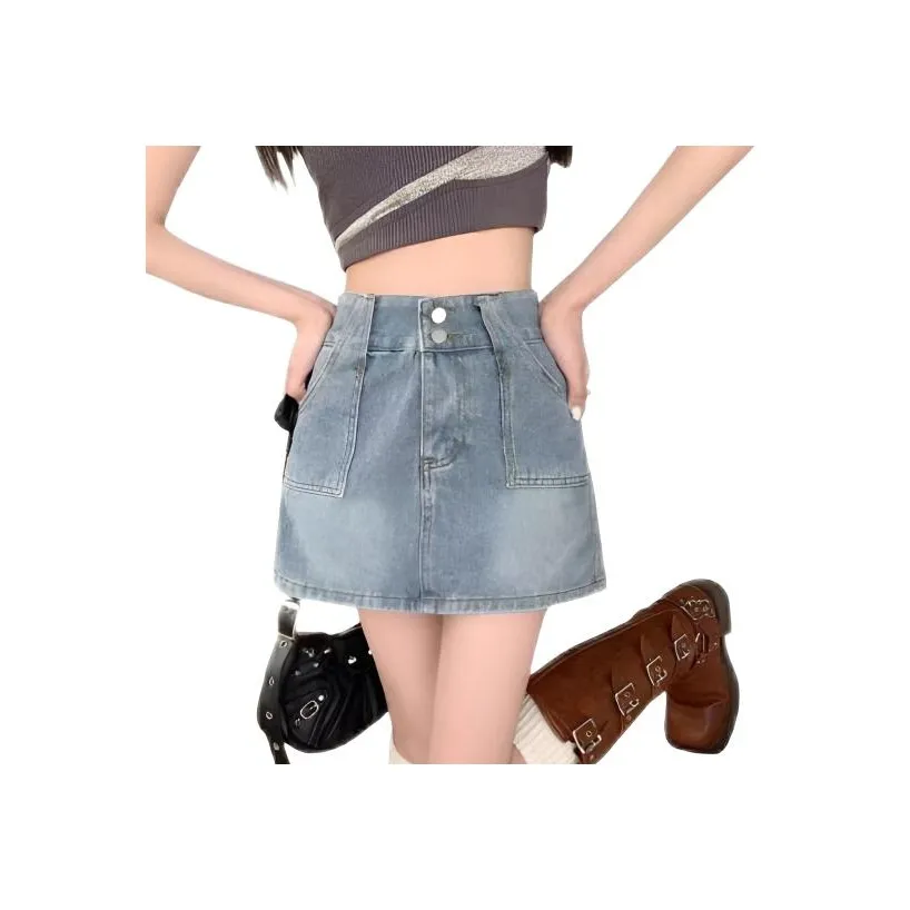 Wooden Rabbit Джинсовые короткие юбки Женские