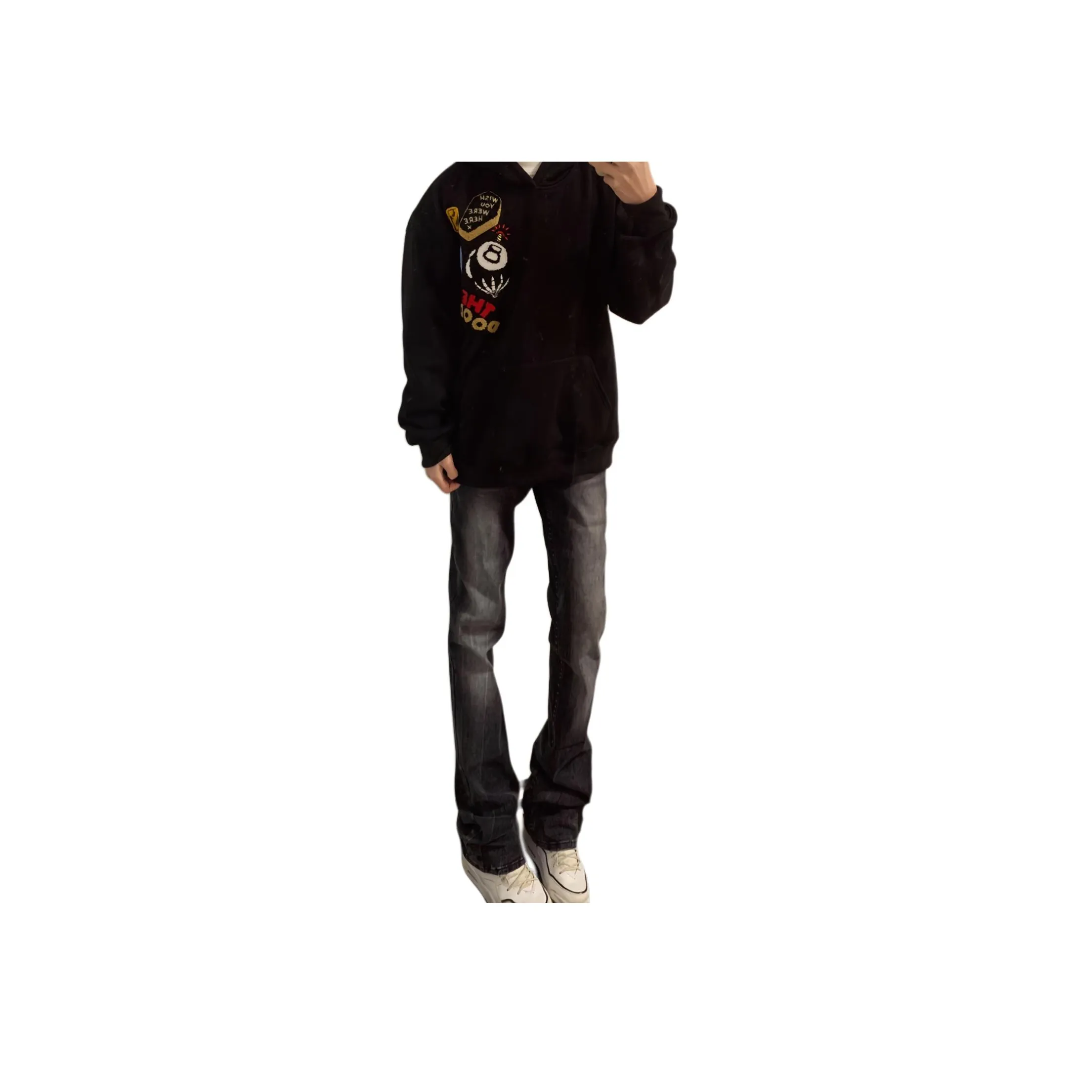 CORNILOT Черные Унисекс Джинсы