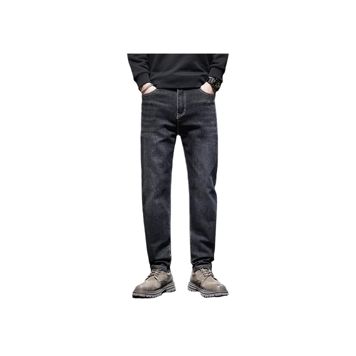 BALENO Серый Мужские Джинсы