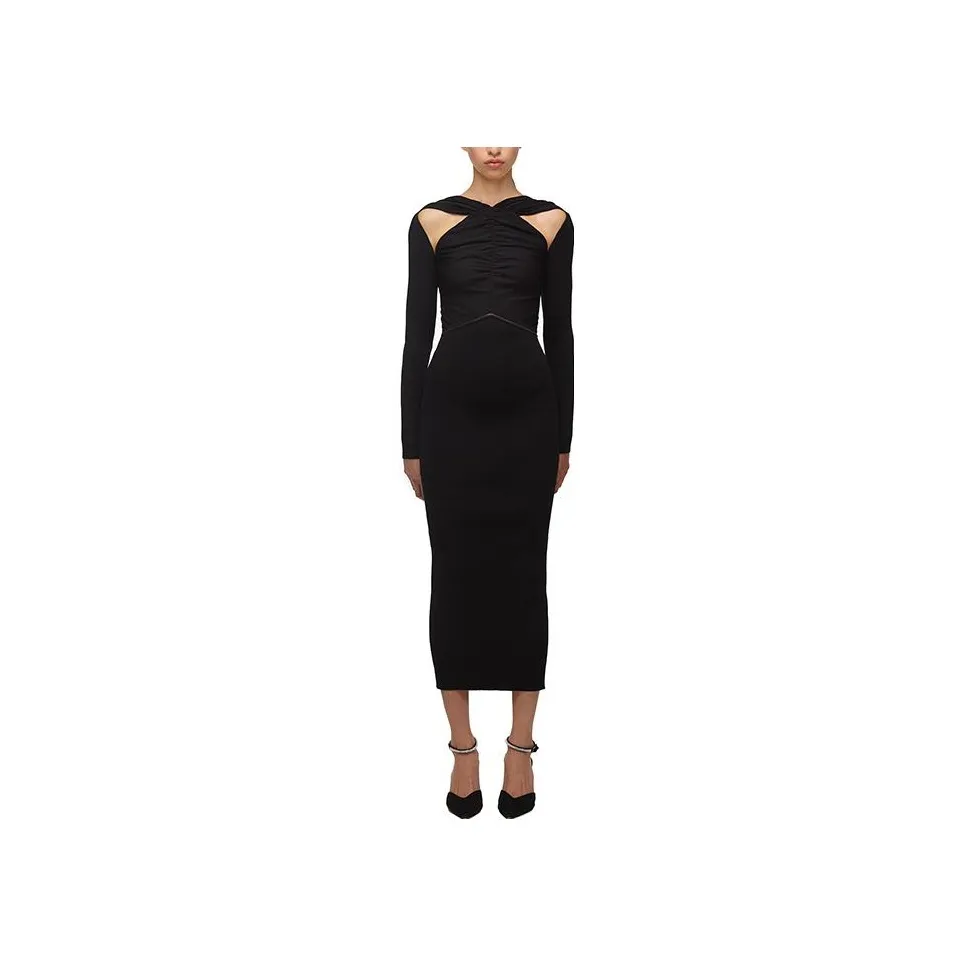 Self portrait Long Sleeved Dress Women's Black