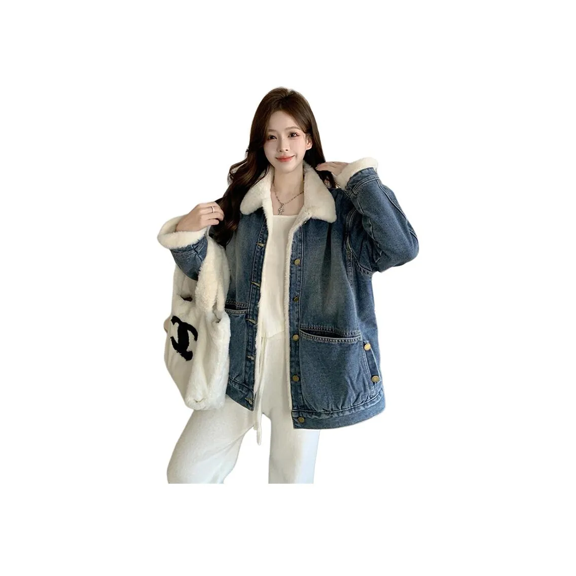 ZCDECO Denim Jacket Женская Джинсовая Куртка