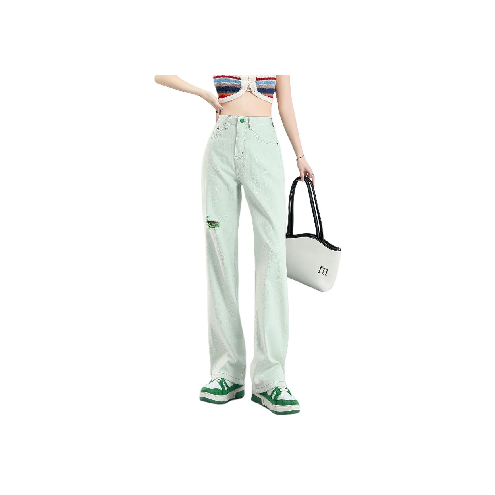 Silly Jeans Women's Light Green