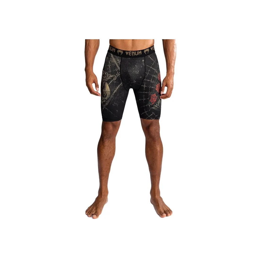 VENUM Sports Shorts Men's Pitch Black/Gold