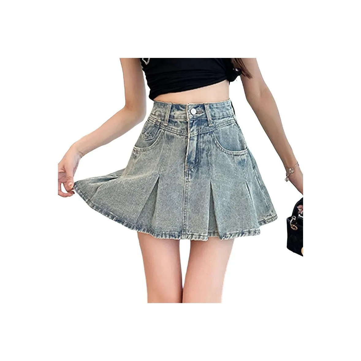 YEARNED Джинсовые короткие юбки Женские