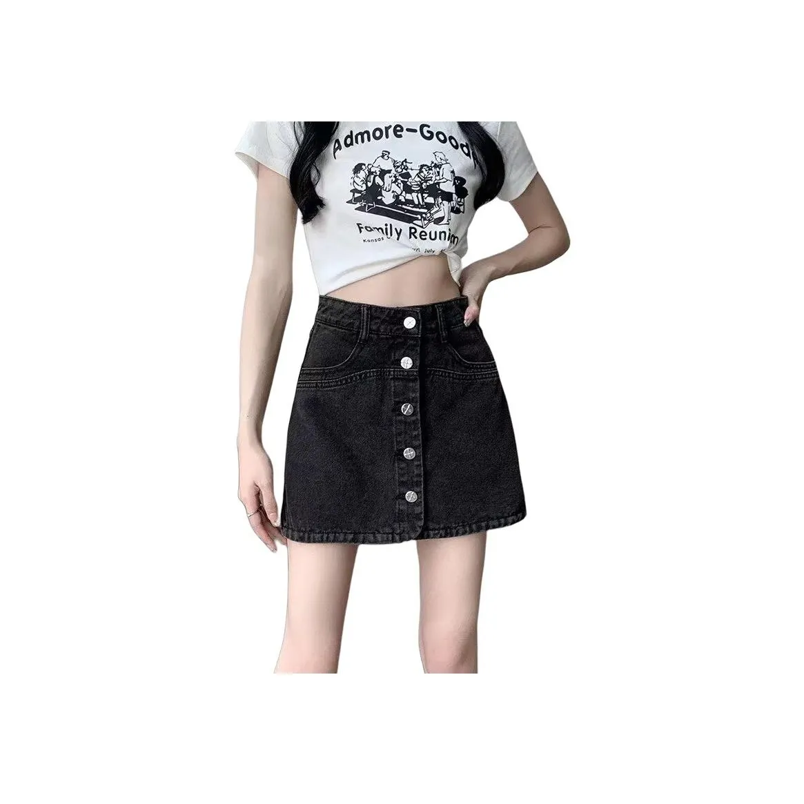 BEAR UNION Джинсовые короткие юбки Женские