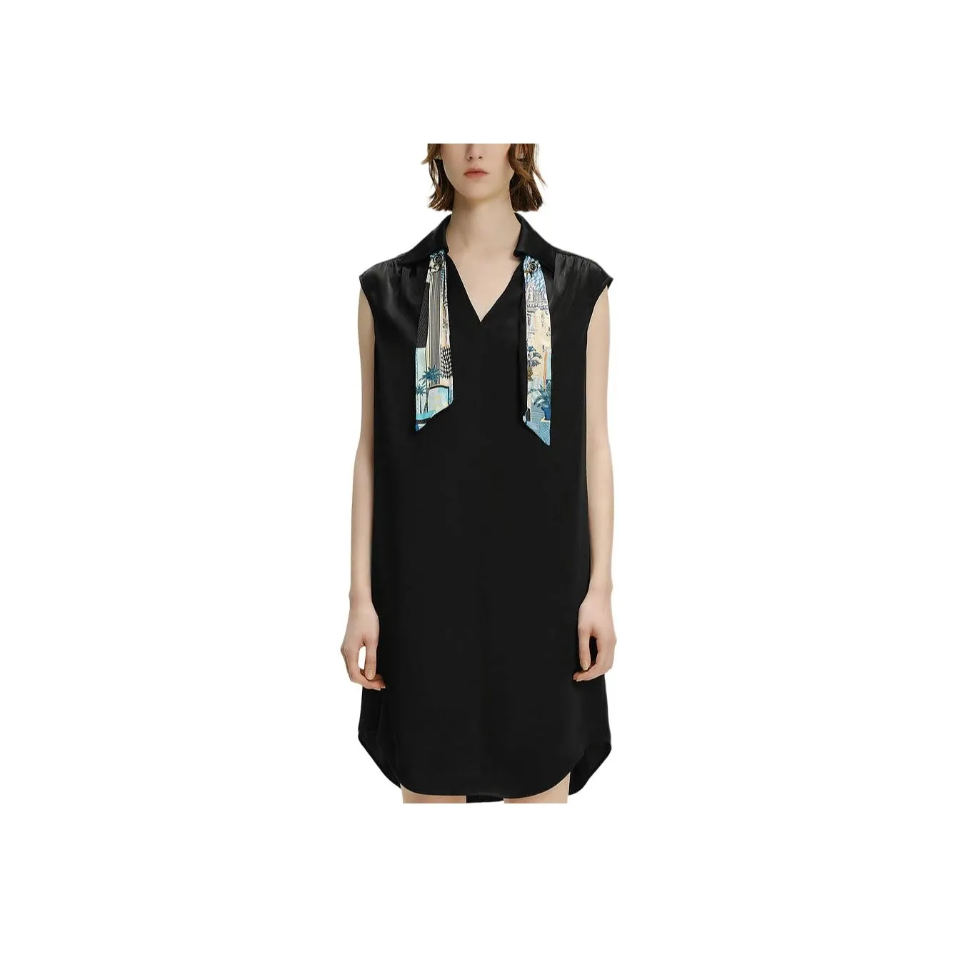 KARL LAGERFELD Без рукавов Платье Женское Черное