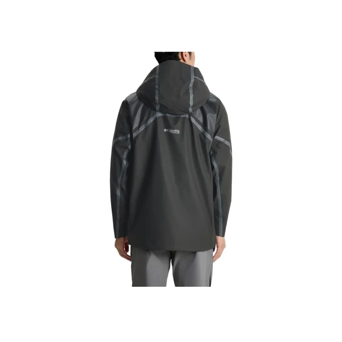 Columbia Titanium Collection OutDry Extreme Waterproof And Breathable Warm Rainproof Windbreaker Jacket Men's Black