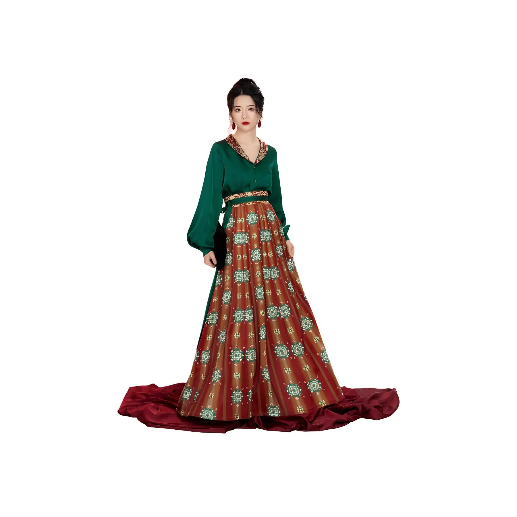 Weaving Division Hanfu Women's Two Piece Set
