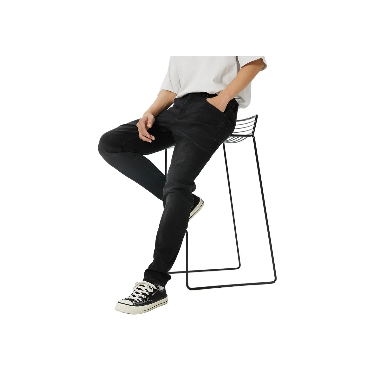 JACK&JONES Темно-серый деним A16 Мужские джинсы